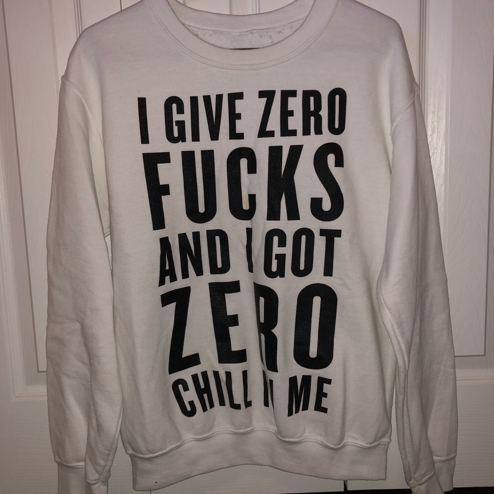 Ariana Grande I Give Zero F*cks crewneck